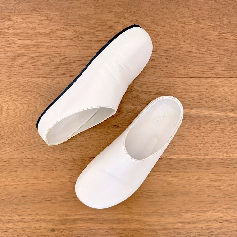 STUDIO NICHOLSON White Wearing Mules, 39